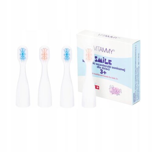  VITAMMY Smile MiniMini+ brush heads, 4 pieces