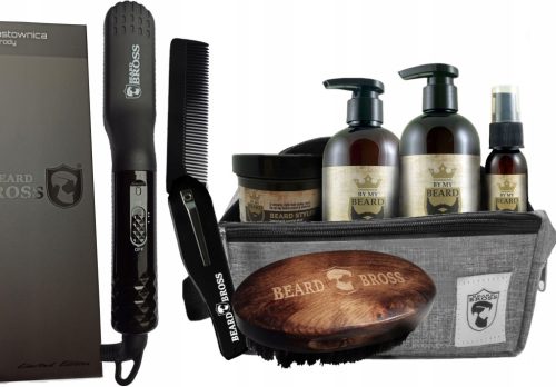  Set BRUSH Straightener Oil Beard Conditioner