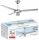 Fans for home Profi-Care PROFICARE ceiling fan silver/grey