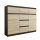  Mobene Modern chest of drawers 120 x 40 x 98 cm Wenge matt