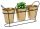 Pots and planters for outdoor and garden Flowerpot 23 x 44.5 cm, gold-coloured metal