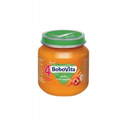  BOBOVITA Apple and carrot dessert, 4m+, 125