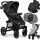  Lionelo Annet Plus Black Carbon stroller + sunshade for car windows. 2 Lionelo parasols