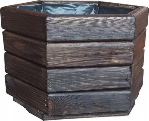  DreFko flowerpot 40 cm x 34 x 26 cm diameter 40 cm rosewood