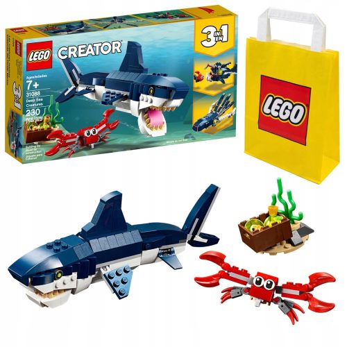  LEGO Creator 3 in 1 31088 Sea Creatures + Paper Bag LEGO 6315786 yellow 24x8x18 cm