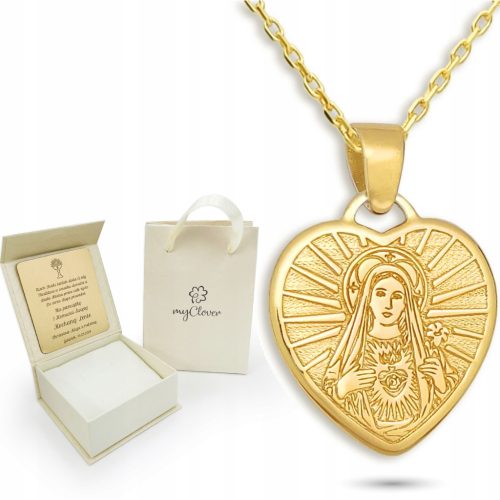  Gold chain medallion 333 BAPTISM COMMUNION ENGRAVING