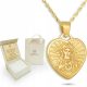  Gold chain medallion 333 BAPTISM COMMUNION ENGRAVING