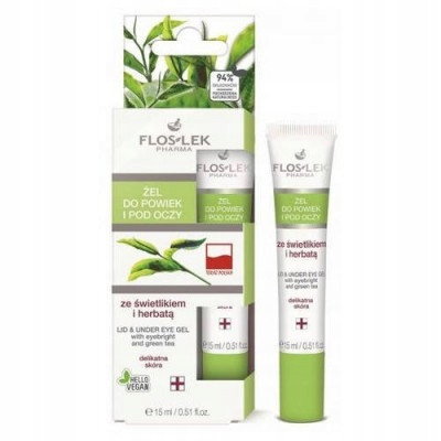  Floslek with eyebright and tea eye and eyelid gel 15 ml