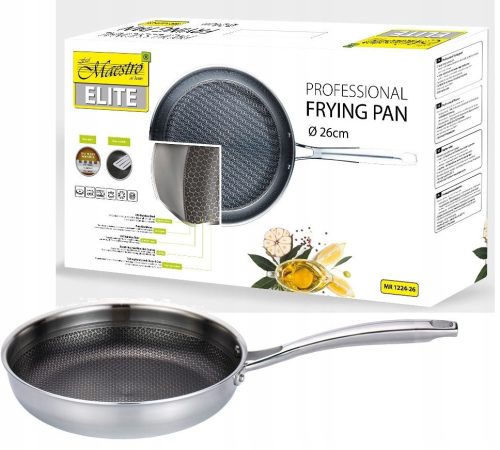 Frying pan Traditional Maestro frying pan 26 cm, stainless steel