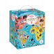  Puzzle CzuCzu Puzzlove 60 pieces Puzzlove CzuCzu Animals World Map 491927