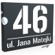 Printima house number 30 x 40 cm anthracite