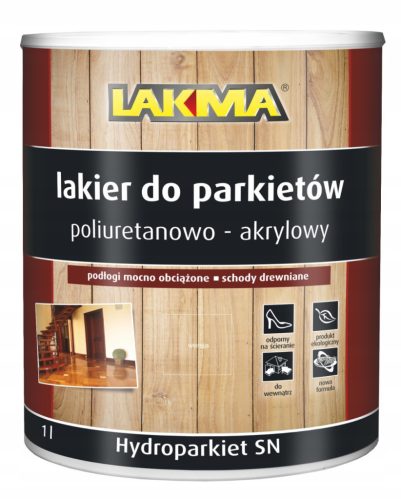 Vernis parquet LAKMA Hydroparkiet SN, incolore, 5 l