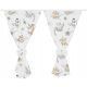  DECORATIVE CURTAINS + BOW 155 cm 2 pieces BABYMAM