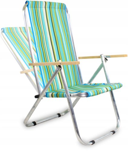  E-Sezon deck chair, multi-colored aluminum deck chair with two positions