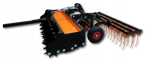 Cultivator, scarifier and aerator for grass, lawn and soil Aerator, verticulator Stalmasz 100 cm