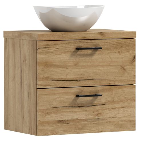 LUNA 50 bathroom cabinet with worktop and sink