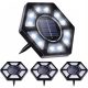  Elworld embedded solar lamp silver 14 cm 4 pcs.