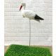  Artificial Bird - Plastic STORK, wire legs, 60 cm