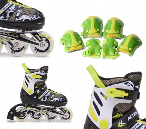  PATINS RÉGLABLES ABEC7 35-38 CAOUTCHOUC