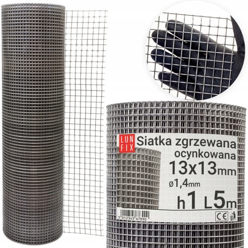 Shade net for fence - Lun Fix galvanized welded mesh 100 cm 13x13 fi 1.4 mm