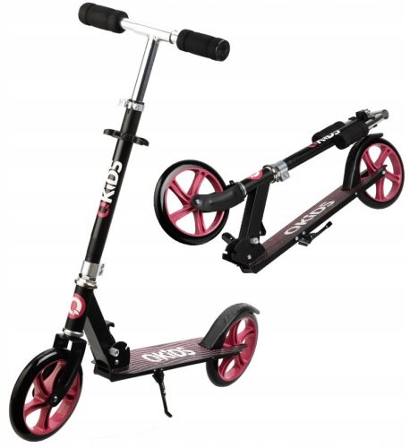 QKids HUBA00001 Two-Wheel Scooter Black, Pink