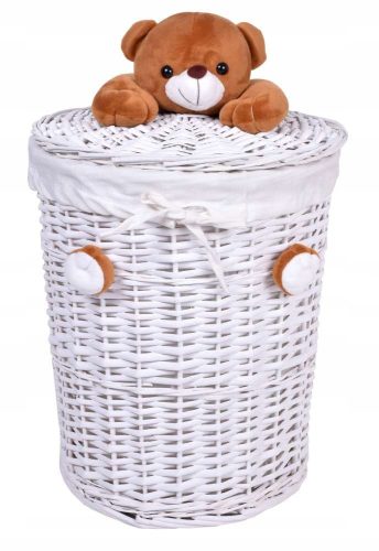  Gockowiak toy basket 40 l 36 x 43 x 34 cm white