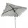 Parasol for terrace and garden - Classic umbrella contrast grey 200 x 210 cm