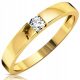  GOLD ENGAGEMENT RING 585 14K ZIRCONIA r20