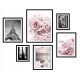 Images au mur 6x CADRE PHOTO POSTER FRAMES PARIS FLEURS TOUR