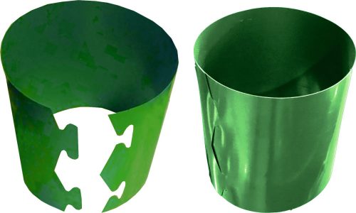  Flowerpot oslonki.net.pl 18 cm x 18 x 18 cm diameter 20 cm plastic in green tones