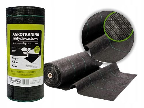 Agrartextil - Agricultural mulching fabric (anti-weed) Skarden black 110 x 5000 cm 90 g/m²