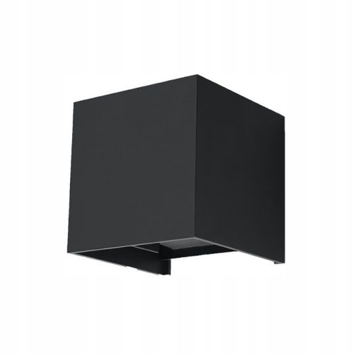  Black garden wall light from Sollux Lighting with integrated 6 W LED source