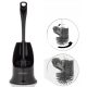 Set of freestanding MIKRONELL antibacterial silicone toilet brush made of plastic