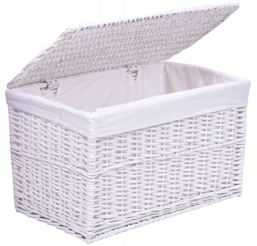  Gockowiak 105l freestanding laundry basket, white