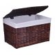  Freestanding laundry basket Gockowiak 105l, brown and beige tones