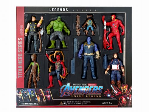  8in1 LED FIGURINES AVENGERS THOR THANOS HULK IRONMAN