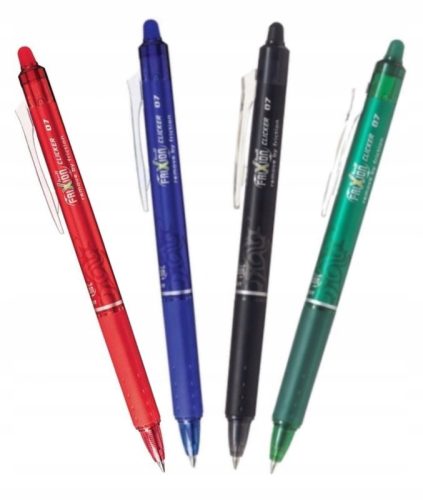  Erasable Ballpoint Pen Set Pilot Clicker 0.7 4 Colors