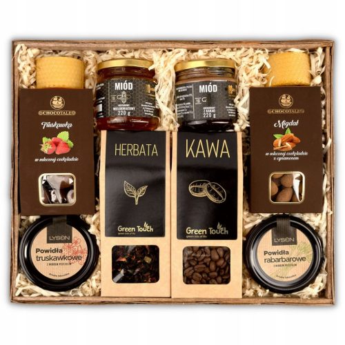  Gift basket set gift coffee honey candle
