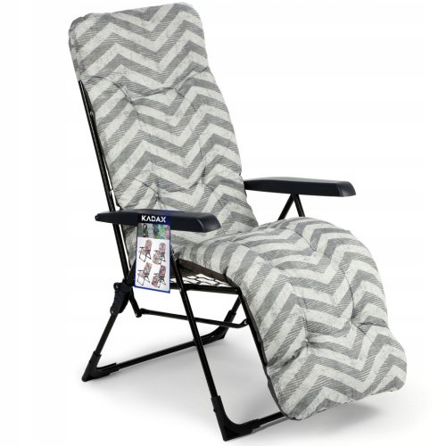  Kadax deck chair, grey steel