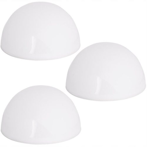  Monzana embedded solar lamp, white, 9.8 cm, 3 pcs.