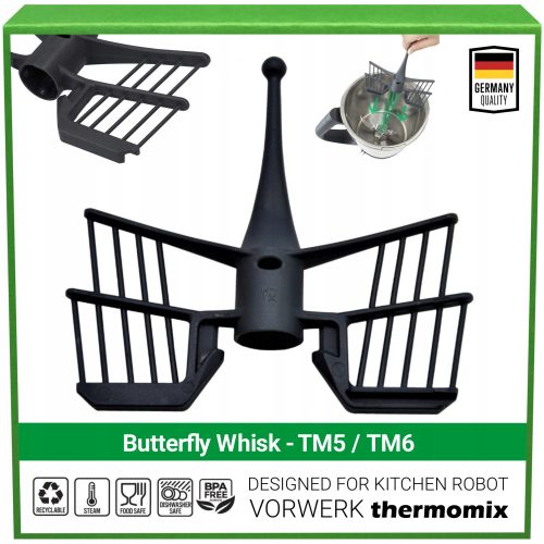  Mélangeur / Papillon pour VORWERK Thermomix TM6 et TM5 | Certificat + sans BPA