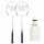 WISH STEELTEC 9 racket set with shuttlecock