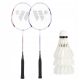 WISH STEELTEC 9 racket set with shuttlecock