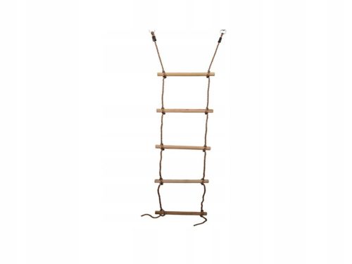 rope ladder with wooden rungs