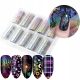  TRANSFER FOIL SET HOLOGRAPHIC PATTERNS HOLO 1 10 pcs.