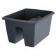  Prosperplast flowerpot 39.8 cm x 28.8 x 21 cm, plastic in grey and silver tones