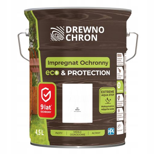 Wood protection impregnation Eco&Protect white 4.5l