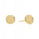  Gold plated hammered hoop earrings SADVA