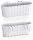  Prosperplast flowerpot 21 cm x 38 x 13 cm, white plastic