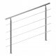 Monzana Balustrade Stair Railing Steel 150cm+4